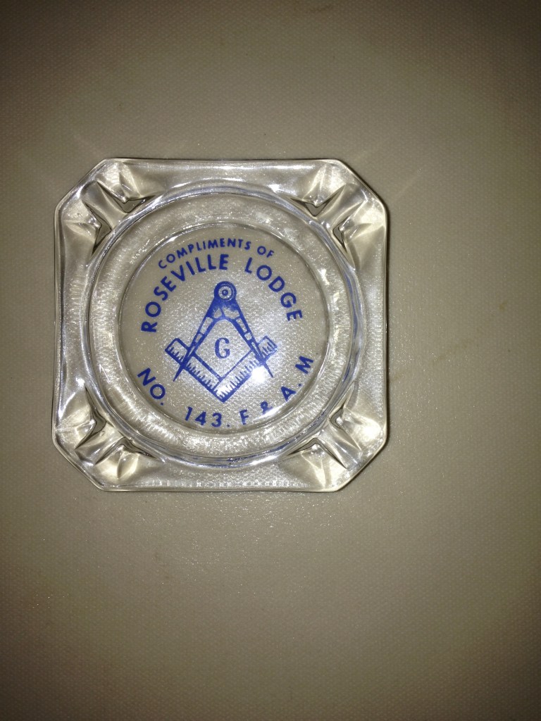 Masonic ashtray