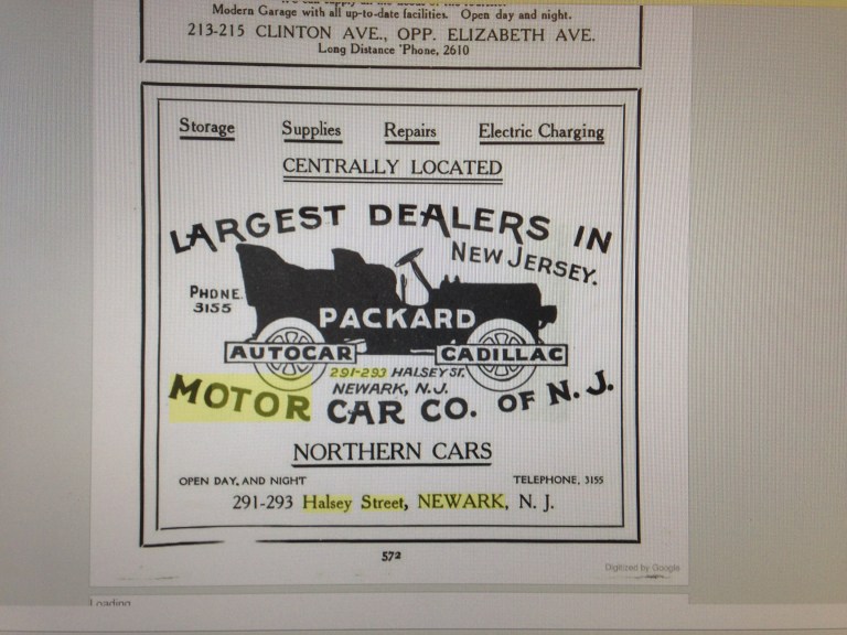 The Motor Car Company of NJ 291293 Halsey Street Newark's Attic